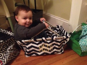 Driving the tote while Mommy works